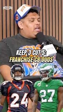 NFL KEEP 3 CUT 5: Franchise CB Edition 🔒🏈