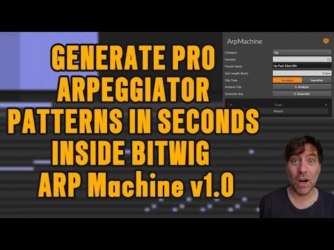 Generate Pro Arpeggiator Patterns in Seconds inside Bitwig Studio! | ARP Machine Script