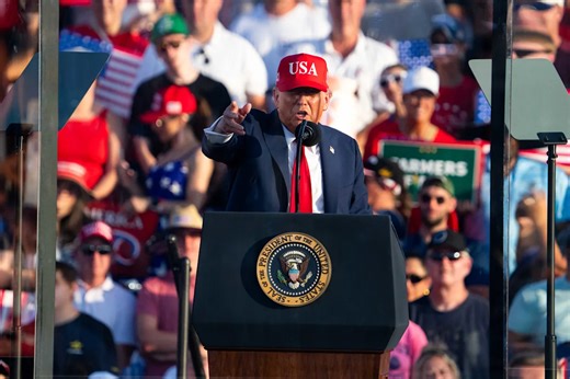 See live video of President Donald Trump's speech in Iowa today