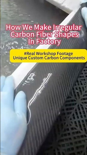 How Carbon Fiber Parts Are Made From Raw Cloth | Full Factory Production Process #carbonfiber