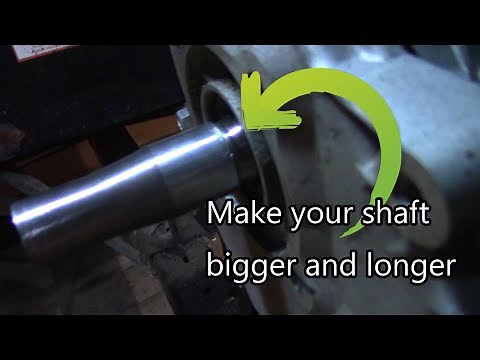 How to convert a 3/4in. crankshaft into a dual Thickness with a taper.