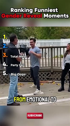 Ranking Funniest Gender Reveal Moments