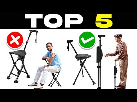 TOP 5 BEST WALKING STICKS with SEAT for Seniors 2025 | Affordable WALKING CANES on AMAZON
