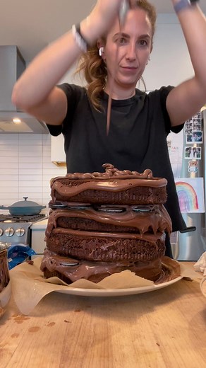 Making a Homemade Death By Chocolate Birthday Cake for My Daughter