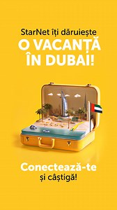 95K views | Încă n-ai planificat nimic pentru această vară? Dar ce zici de o vacanță în Dubai?  Conectează-te la Starnet de la 140 lei/lună sau alege TV la doar 1 leu, și ai șansa de a câștiga o vacanță în Dubai. Ofertă valabilă doar până la data de 31 august. Grăbește-te!  Conectează-te acum și intră automat în tombolă!  Click pentru detalii: https://starnet.md/ro/promo-reducere | StarNet | Facebook