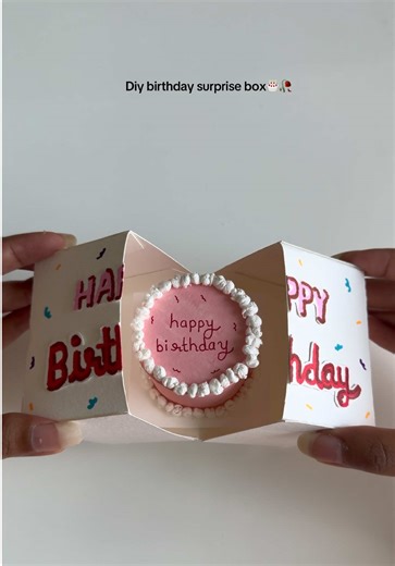 Birthday surprise box🎂 #giftidea #birthdaysurprise #giftbox #birthday #crafttok