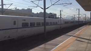 D3322次 CRH2A统型重联 诸暨站杭长场2道通过