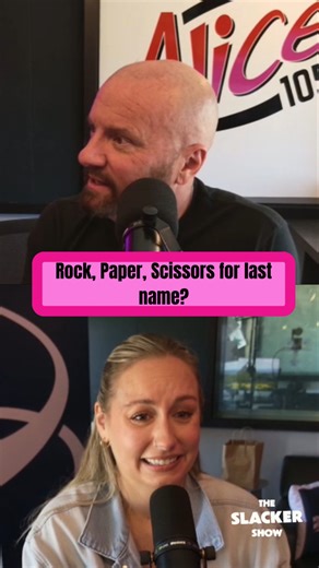 3.4K views · 32 reactions | A couple settled their last name with rock-paper-scissors ✂️ Is this chaotic, romantic… or just efficient? | The Slacker Show | Facebook
