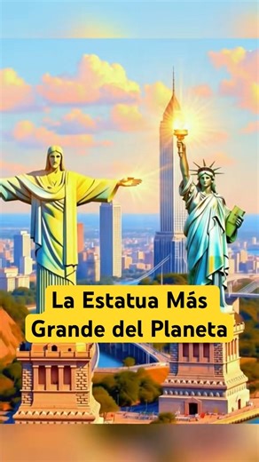🗽 The world's largest statue… isn't in Europe or America. #thebside #didyouknow