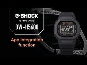 G-SHOCK DW-H5600: App integration function