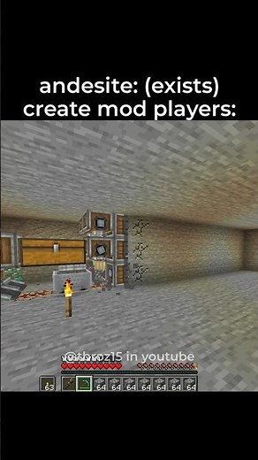 Minecraft Create Mod players when there is an andesite vein