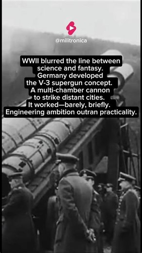 Germany Built a Multi-Chamber Supergun. Ambition Outran Reality | V-3 #shorts