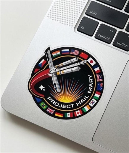 Project Hail Mary Vinyl Sticker, Waterproof Laptop Decal, Space Art Car Sticker - Etsy