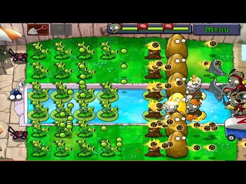 Plants vs Zombies Part 98 - night level completed | pvz Gameplay walkthrough. #pvz #fyp #games