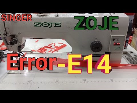 How to solve E-14 error in zoje sewing machin