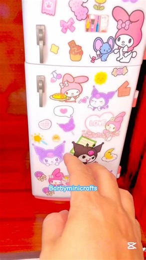 LLENANDO 😍 MI MINI REFRI 💘CON MIS MINIATURAS ECHAS A MANO #manualidades #diy