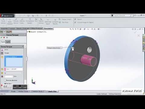 Solidworks Static Force Analysis TUTORIAL in 5 min