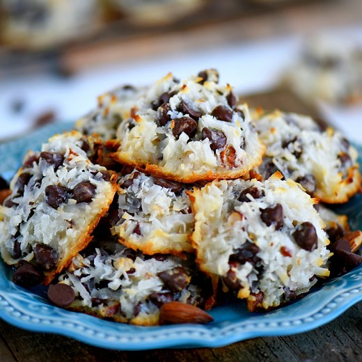 9.3K views · 383 reactions | RECIPE  https://www.momontimeout.com/almond-joy-cookies-just-4-ingredients/ These easy Almond Joy Cookies take just four ingredients and don’t even require a mixer! No beating, no chilling, just mix ’em up and throw ’em in the oven EASY! | Favorite Recipes | Facebook