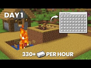 Easiest MINECRAFT IRON FARM 1.21+ | 300+ iron/hr
