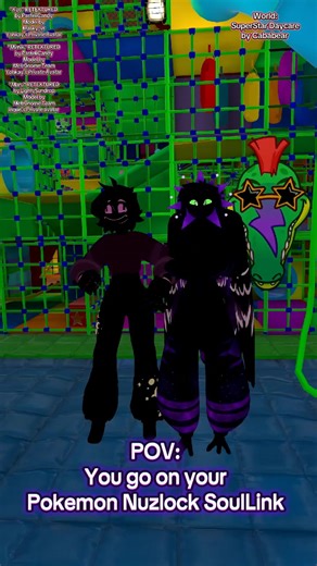 Pokemon Nuzlock is a great challenge, especially if you still struggling with types, strategies, knowledge in the domain. But I am glad to watch @Inque becoming better in theses, after all, Pokemon strategies are as much thinking like chest. (atleast to me) Thanks to my friend @Lighty helping me record!! #vrchat #vrchatcommunity #vrc #vrchatcomedy #fnafdaycare