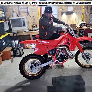 56K views · 1.6K reactions | ♥️ Very First Start NERVES! 1988 Honda CR500 after Complete Restoration #dirtbike #motocross #enduro #2stroke #mxgp - Credit Subscribe YouTube Channel : Backcountry Rich | Mike's Bike77 | Facebook