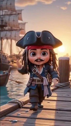 Tha Little captain Ship down escape #animation #pirate #babypirate