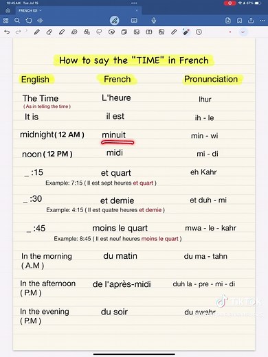 Learn to Tell Time in French Easily