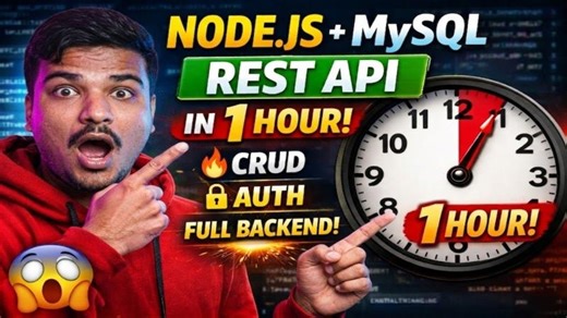 Node.js + MySQL: Full Stack Backend Project That Gets You Hired 🔥 | Tapas Sahoo