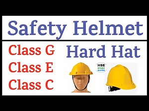 Safety Helmet Class G/Class E/Class C || Hard Hat Types || Hard Hat Classes || HSE STUDY GUIDE