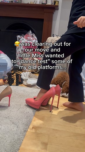 1.6M views · 10K reactions | THE HEIGHT OF THOSE HEELS + DANCING…I could NEVER !!藍 I don’t think I’ve ever laughed as much as I did recording this moment…as yall know Aliyah LOVEEES heels and she had a blast going through my old platforms whilst mommy was trying to pack up !!! This girl honestly never fails to entertain us ! #highheels #dancing #funny | aliyahxelia | Facebook