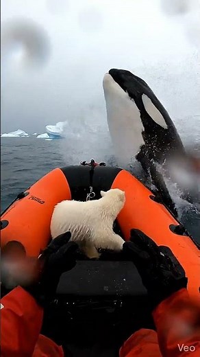 🚤❄️🐻‍❄️ Arctic Ocean Rescue Saves Bear Cub From Whale Attack 🌊 Dramatic Wildlife Moment