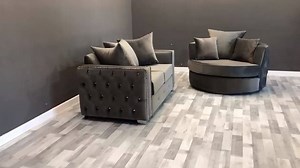 How pretty is this set? We are in love🥰🥰Comment or message us for price and delivery information .. | Crushed velvet sofas and beds