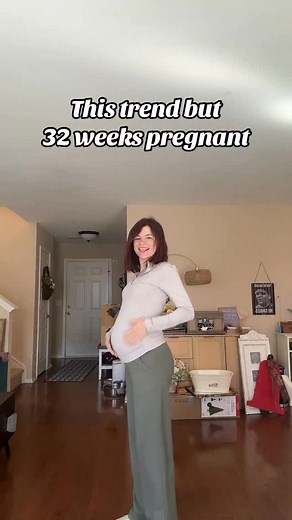 We getting bigger and bigger by the day! #pregnant #dancing #dance #32weekspregnant #classic | Emily Spellman