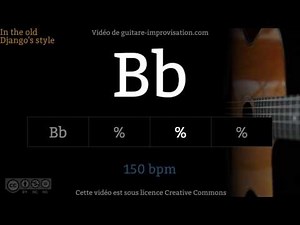 Bb (150 bpm) - Gypsy jazz Backing track / Jazz manouche