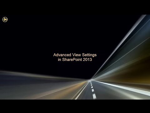 Advanced View Settings in SharePoint 2013