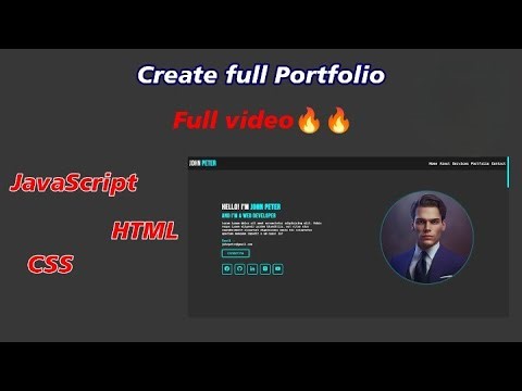 Creative porfolio design use HTML, CSS & JavaScript | Glow Devcode.