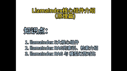llamaIndex核心组件介绍（原理篇)
