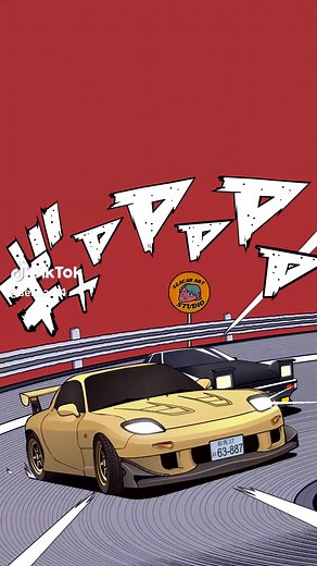 FD3S vs AE86 Drift Battle Animation