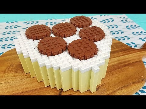 Lego Oreo Heart Cake - Lego In Real Life 16 / Stop Motion Cooking & ASMR
