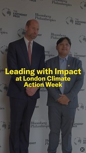 Urgency optimism = action. At yesterday's Leading with Impact event, leaders and changemakers came together to show London and the world that climate solutions aren't just a plan, they're a reality, and we need to get behind them to make the biggest difference. Proudly co-hosted with Bloomberg Philanthropies. | The Earthshot Prize