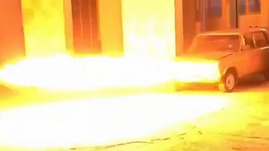 The world's first flamethrower car