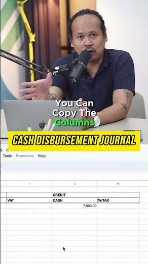 Writing in Cash disbursement journal bir book of accounts