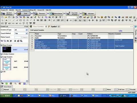 Working with Allen-Bradley (Rockwell) PLC Data in GP-Pro EX