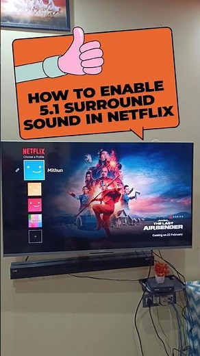 Netflix surround sound Setting 5.1 #shortsfeed #netflix #smarttv #television #tv