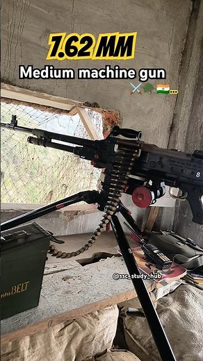 7.62 mm medium machine gun [mmg] , Army most used weapon 🔫 || this is set out post #viral #army
