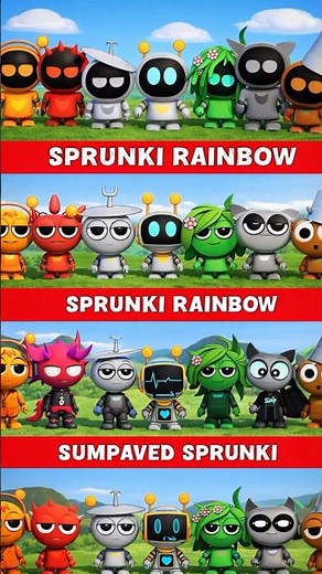 Sprunki Bot X VS Rainbow X Chaotic Good X Repaved – The Ultimate Sprunki Showdown! 🌈🤖🔥