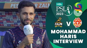 1.3M views · 10K reactions | Mohammad Haris Interview | Peshawar Zalmi vs Islamabad United | Match 12 | HBL PSL 8 | MI2T #SabSitarayHumaray l #HBLPSL8 l #PZvIU | Pakistan Super League | Facebook