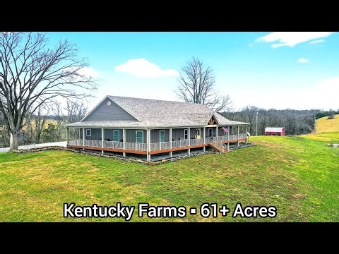 Kentucky Farms For Sale | 61+ Acres | 2-year old Home | Kentucky Land For Sale | Hunting Base