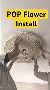 POP Flower Ceiling Design | Satisfying Plaster of Paris Floral Art