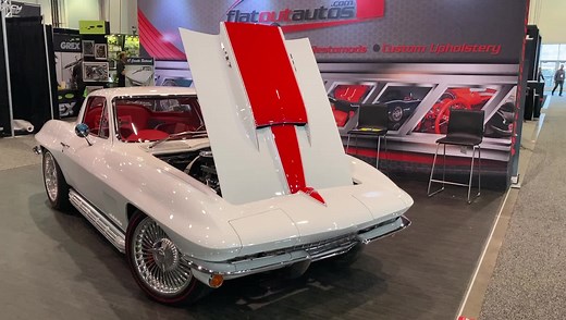 This stunning 1967 Corvette Restomod Flat Out full build is available for immediate delivery and in our showroom. The owner allowed us to borrow it for SEMA, and offered to let us sell for him. For more information and pricing please message or email rob@flatoutautos.com We have built quite a few cars over the years and this is one of the most beautiful we have built. A few of the cars specs: - Stunning White w/ Red Stinger - Coffman Chassis with C7 Corvette Suspension - LS6 with LS Classic “Tri